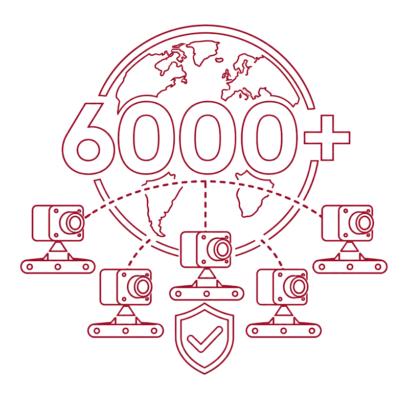 Piktogramm mehr als 6000 Systeme installiert