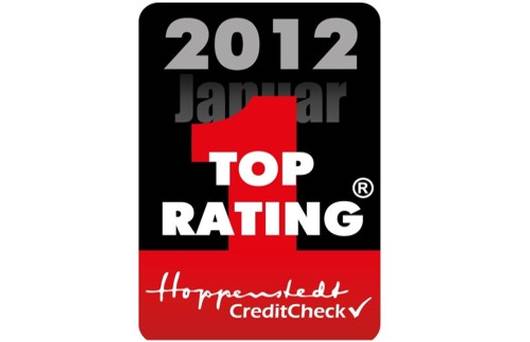 Top Rating in der Bonitätsbewertung 2012