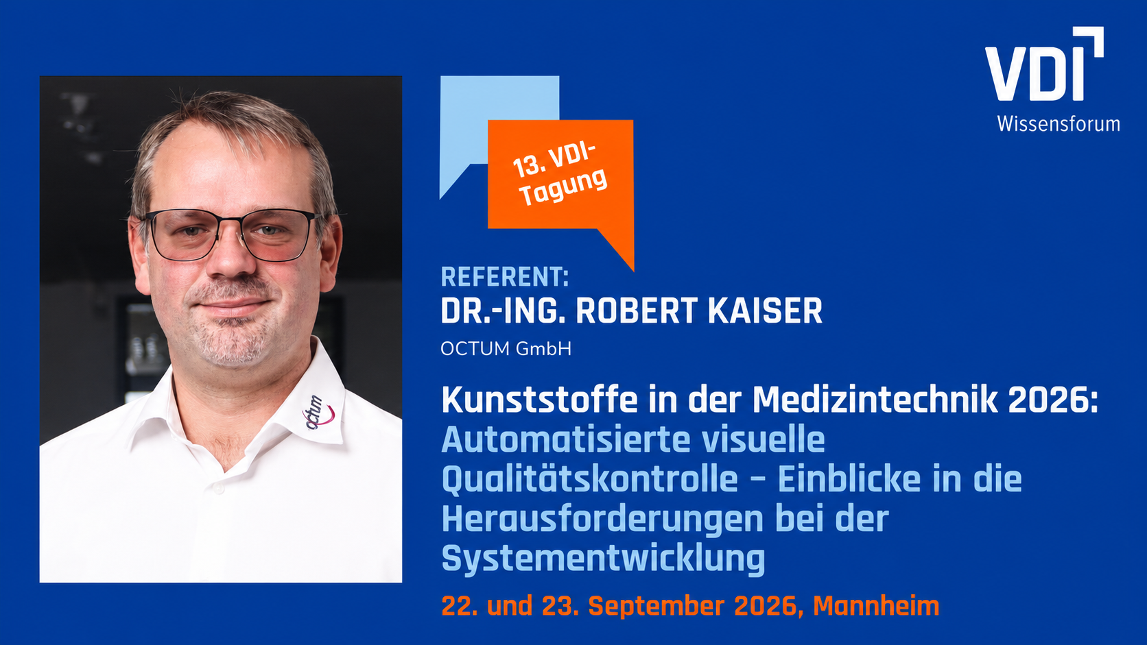 Robert Kaiser bei der VDI Tagung