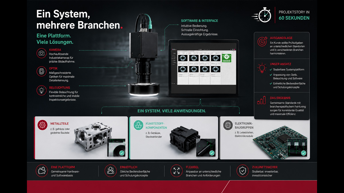 Inspektionssystem für verschiedene Branchen